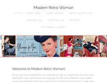 Tablet Screenshot of modernretrowoman.com